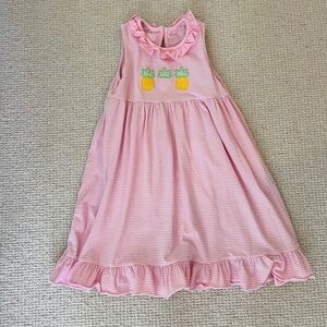 Pineapple Appliqué Cotton Sundress (8)
